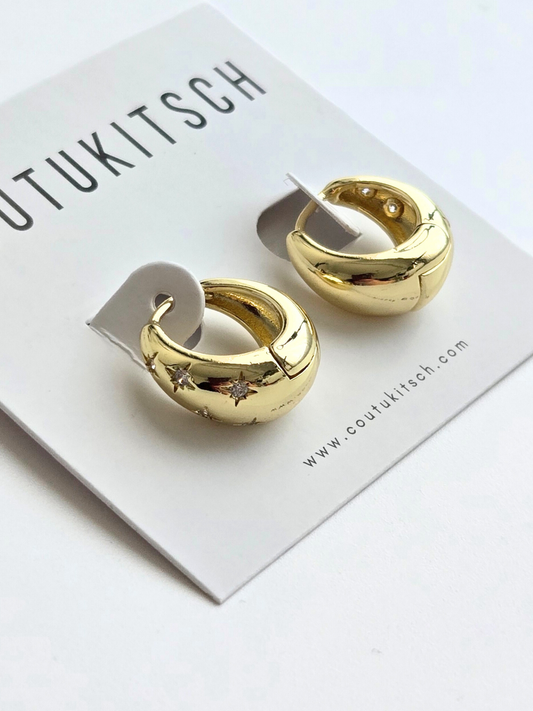 007 | celestial huggie hoops