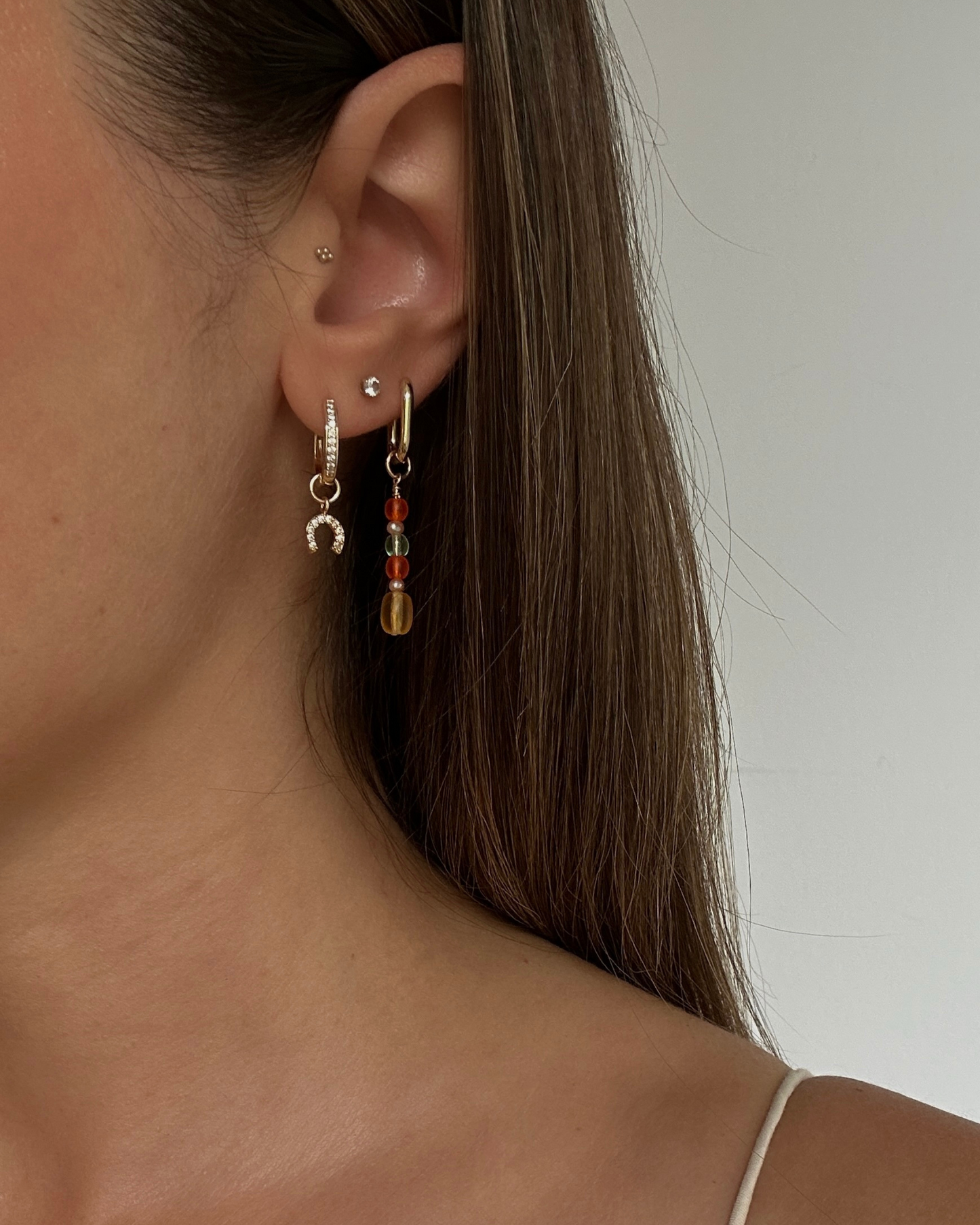 GOLDIE | Emmylou Hoop Charm