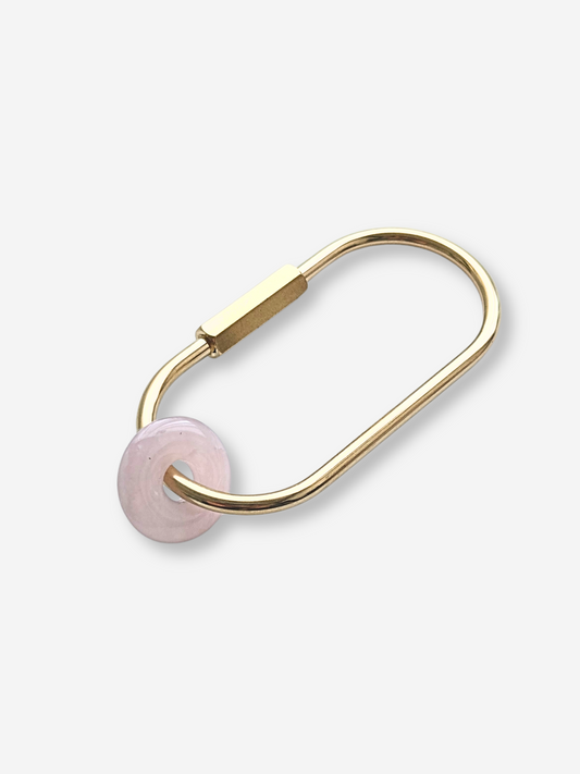 Natural Stone Carabiner Keychain