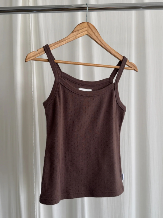 Pointelle Eve Cami | Chocolate