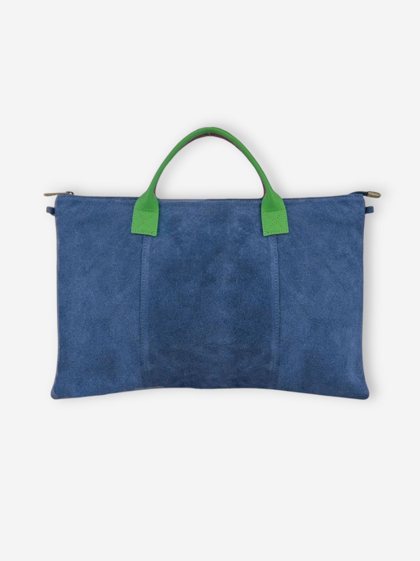 Suede Leather Work Tote | Azul