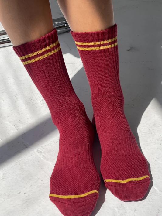 Boyfriend Socks | Cardinal