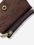 Leather Snap Wallet | Metallic Brown