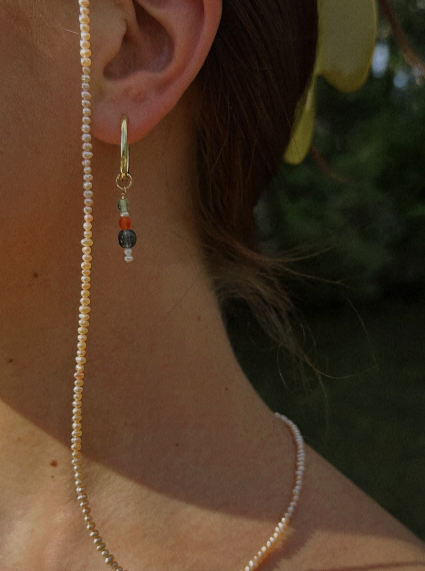 bead.bby x COUTU | Sea Glass Hoop Charm