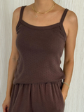Pointelle Eve Cami | Chocolate