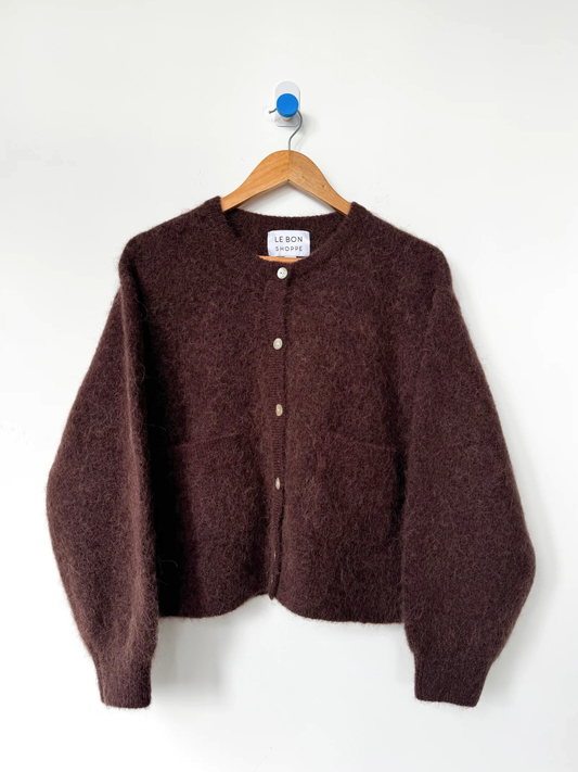 Amélie Alpaca Cardigan | Chocolate