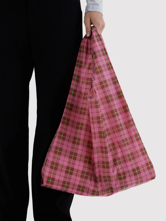 Standard Baggu Azalea Pink Tartan