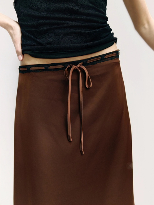 Gabrielle Skirt Brown-Black