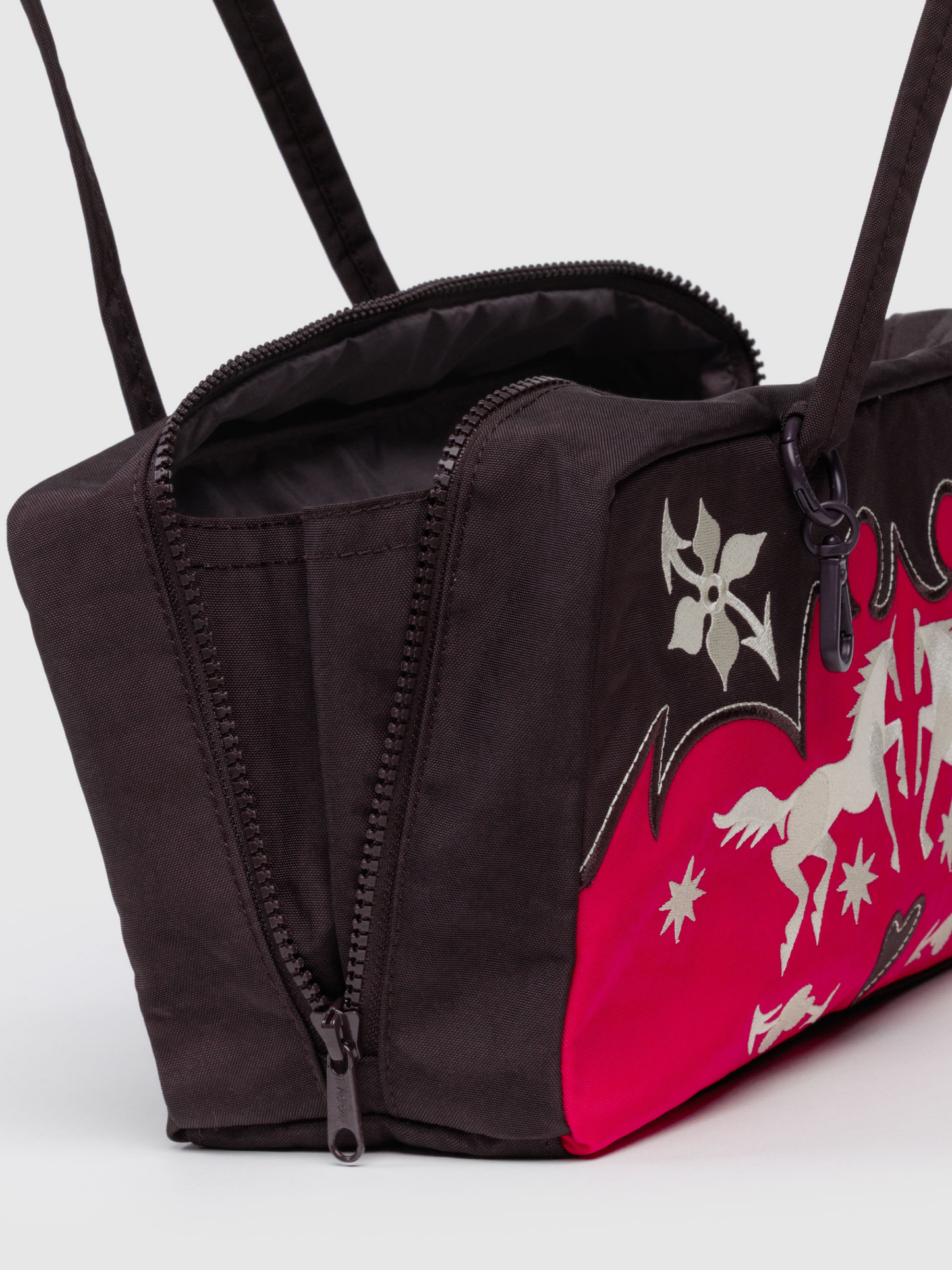 Nylon Bowler Bag | Western Appliqué