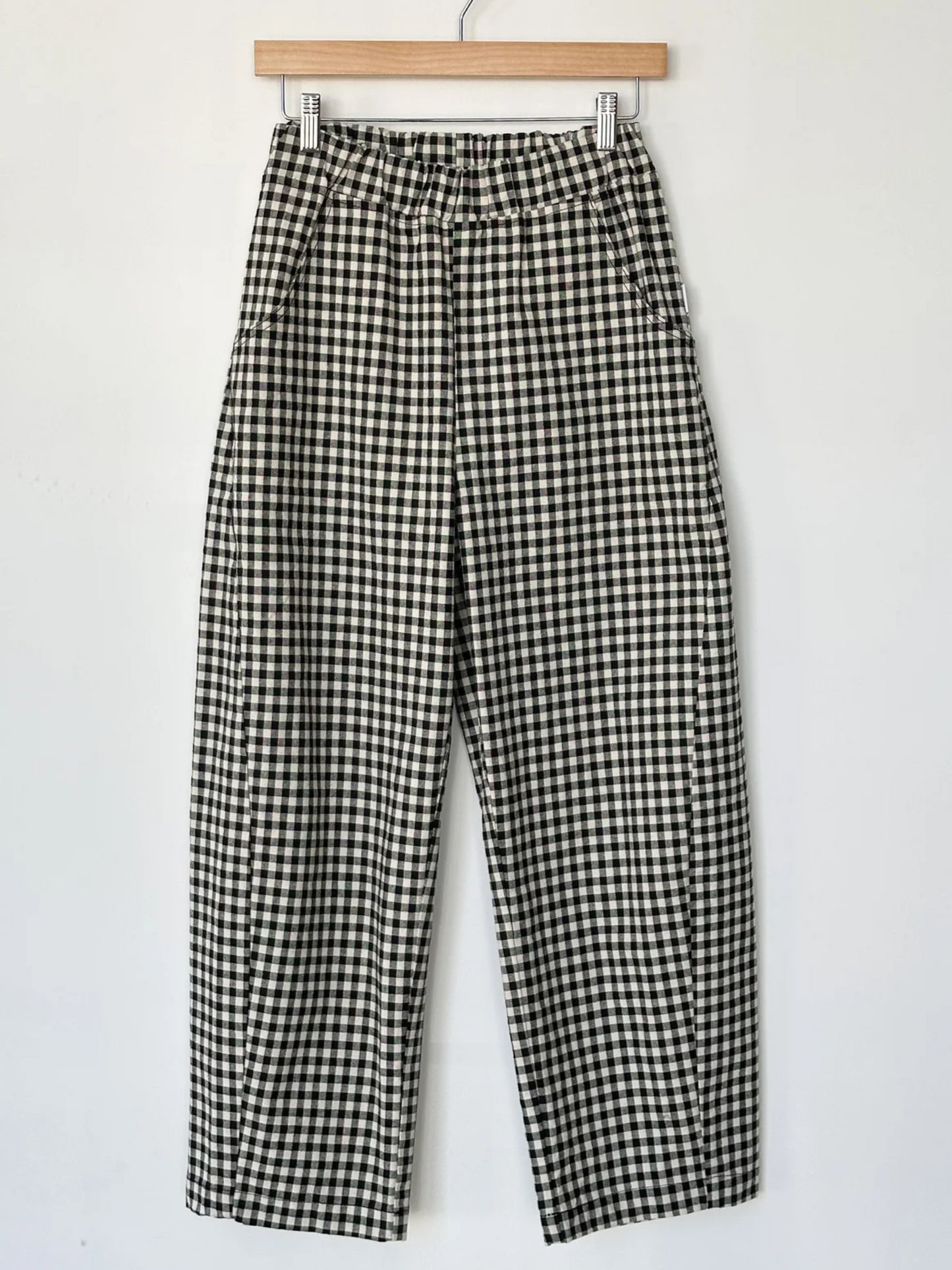 Gingham Arc Pants | Black Gingham