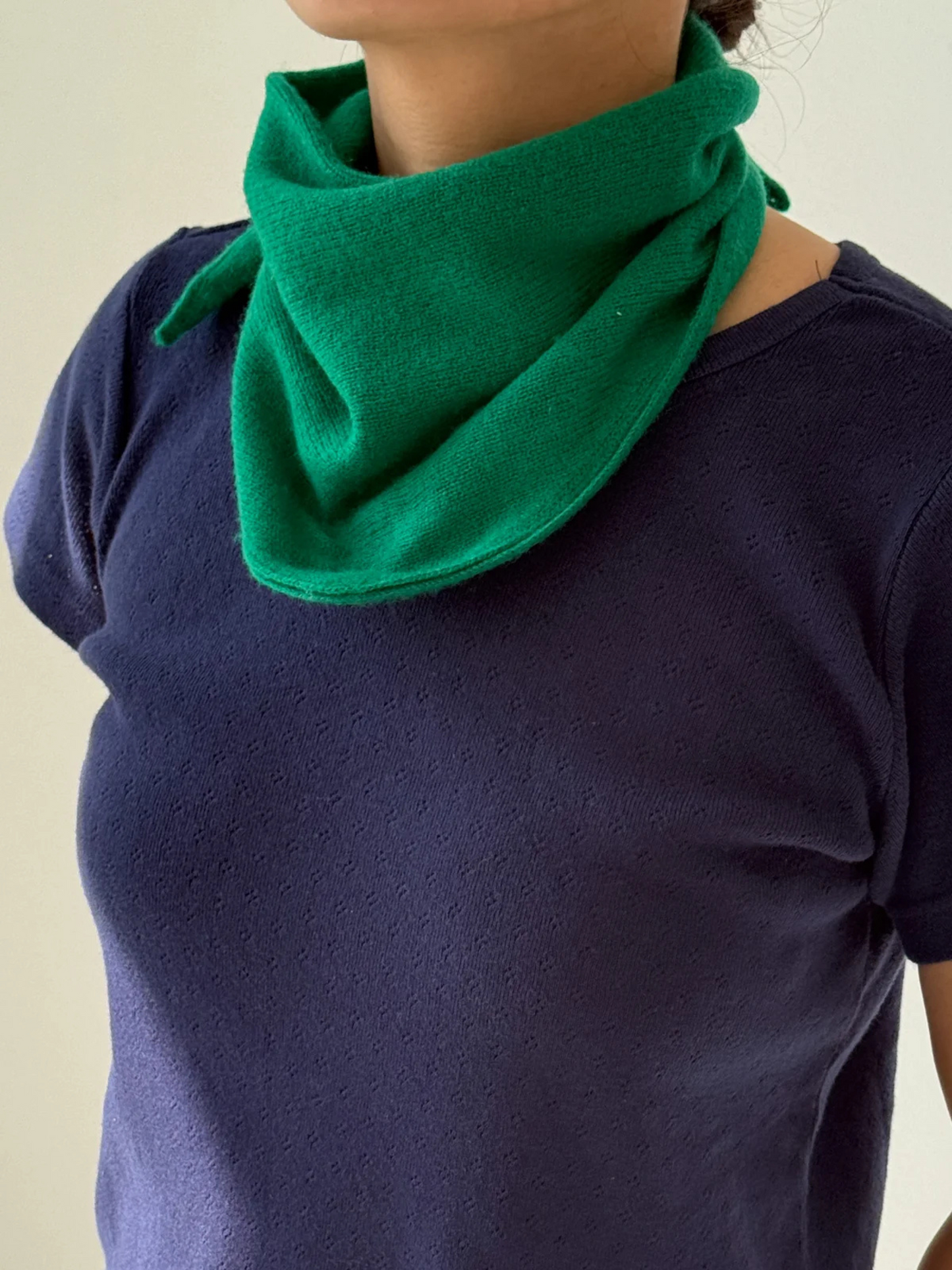 Cashmere Bandana | Kelly Green