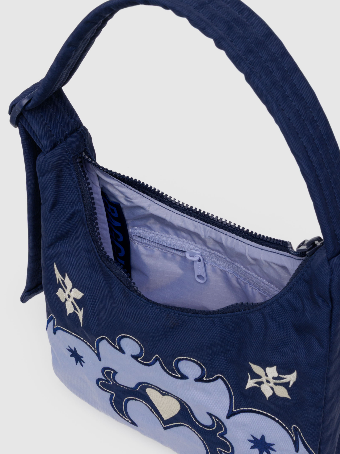 Mini Nylon Shoulder Bag | Western Appliqué