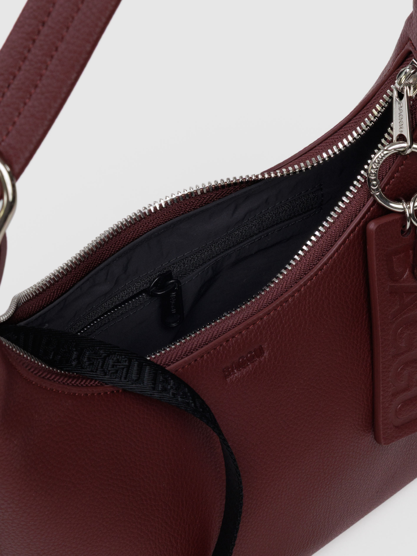 Mini Leather Shoulder Bag | Mahogany