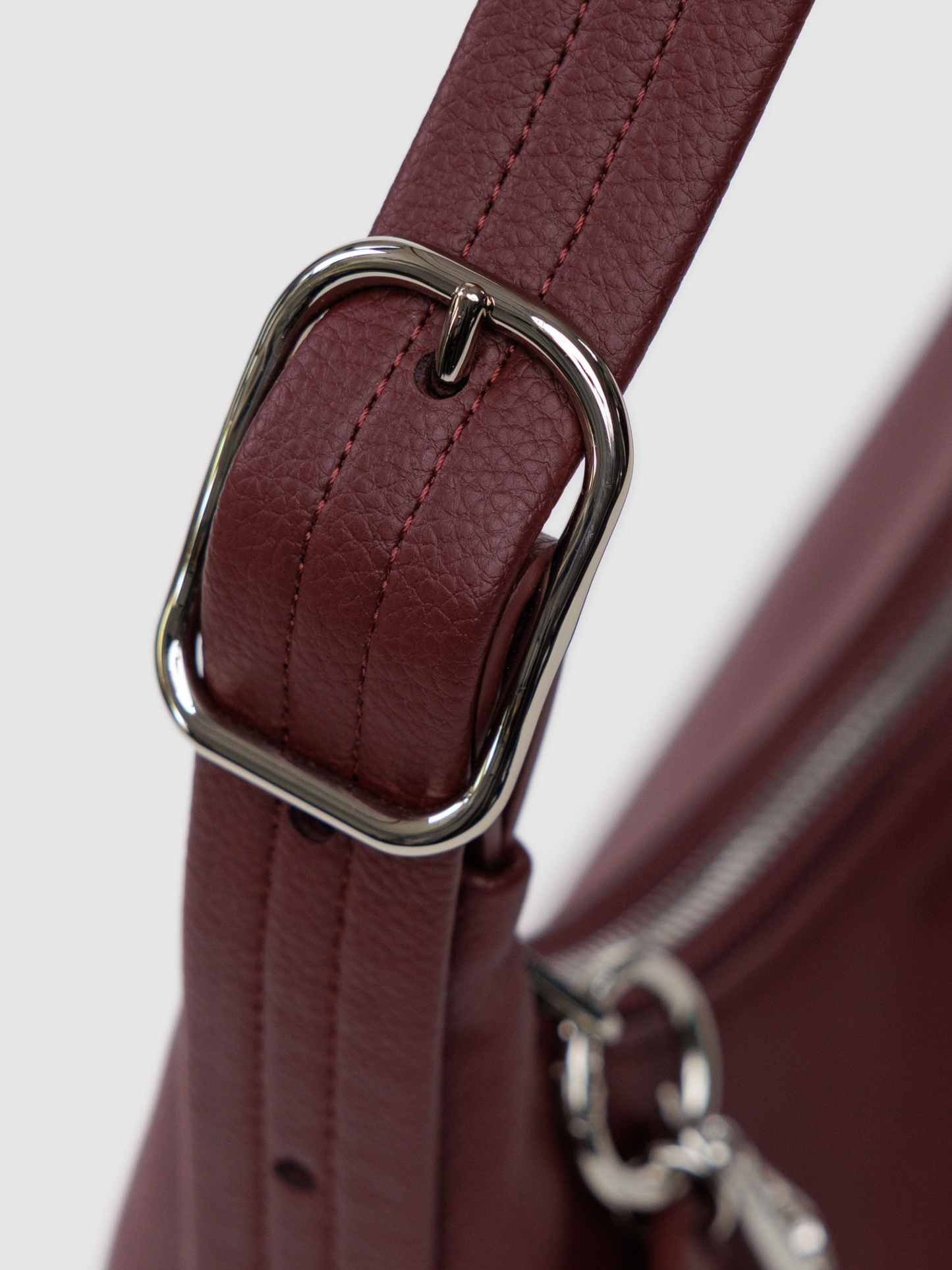 Mini Leather Shoulder Bag | Mahogany