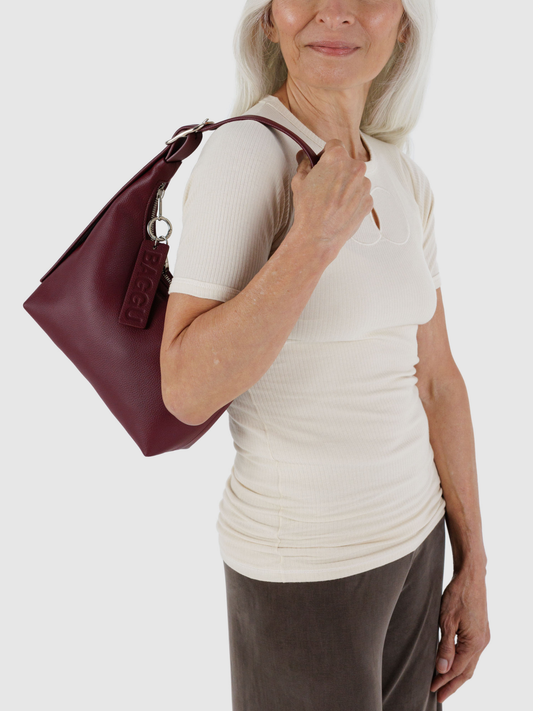 Mini Leather Shoulder Bag | Mahogany
