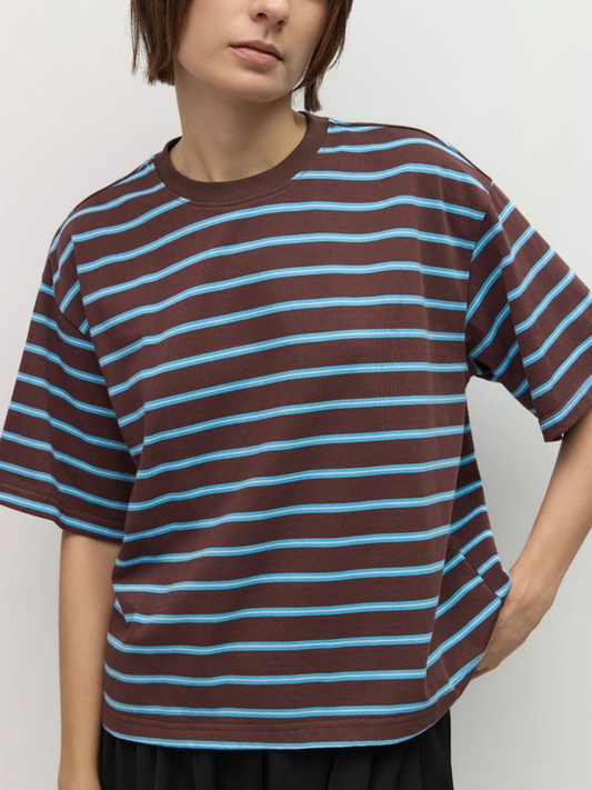 Luna Top Brown-Blue