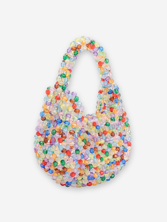 Rainbow Beaded Mini Bag