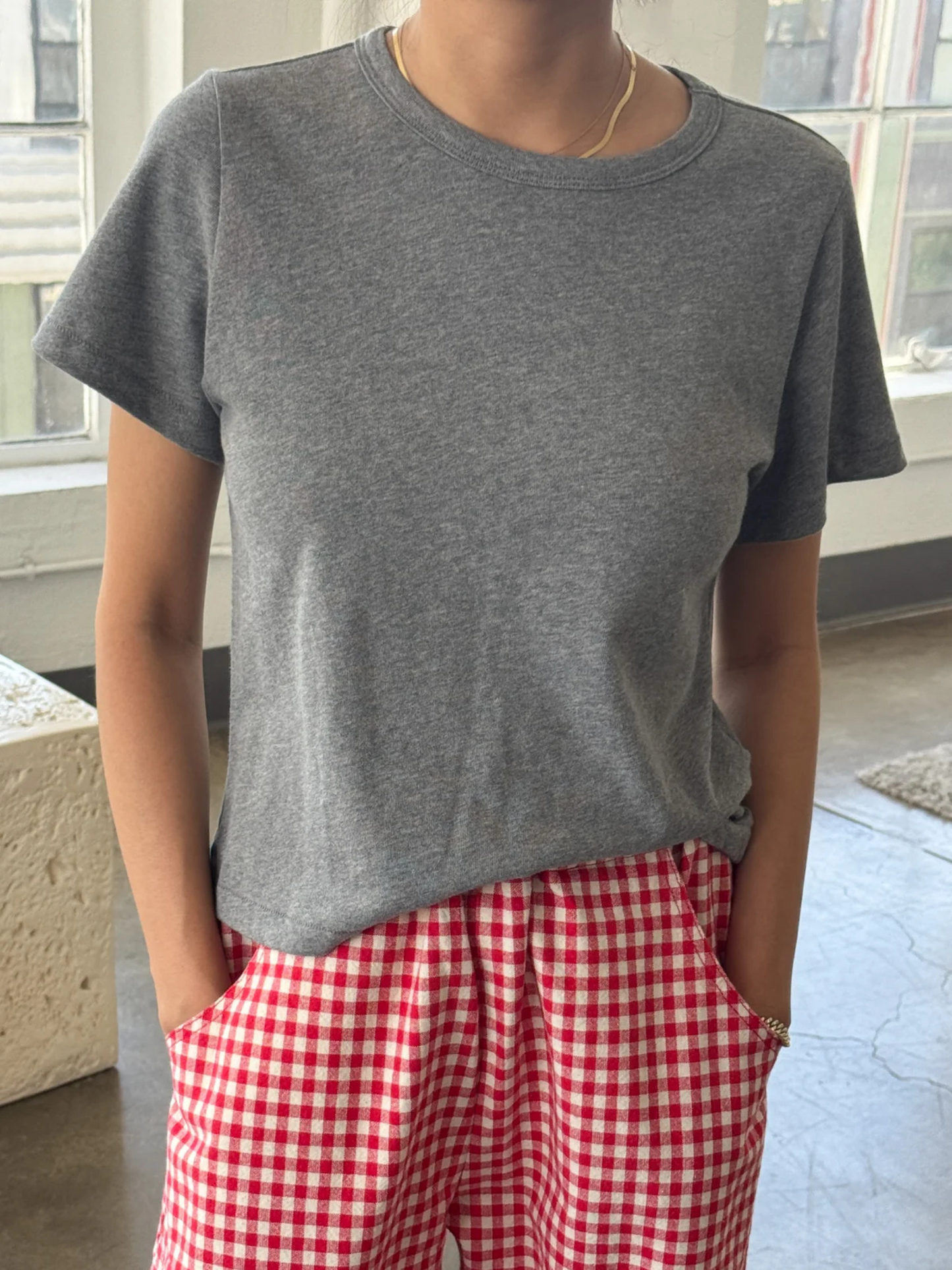 The Little Boy Tee | Melange Grey
