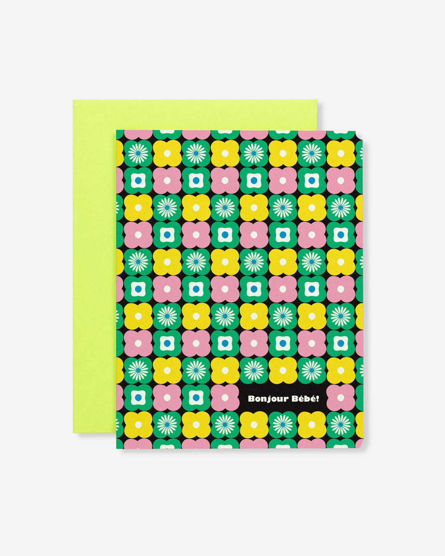 Bonjour Bebe Fleurs Card