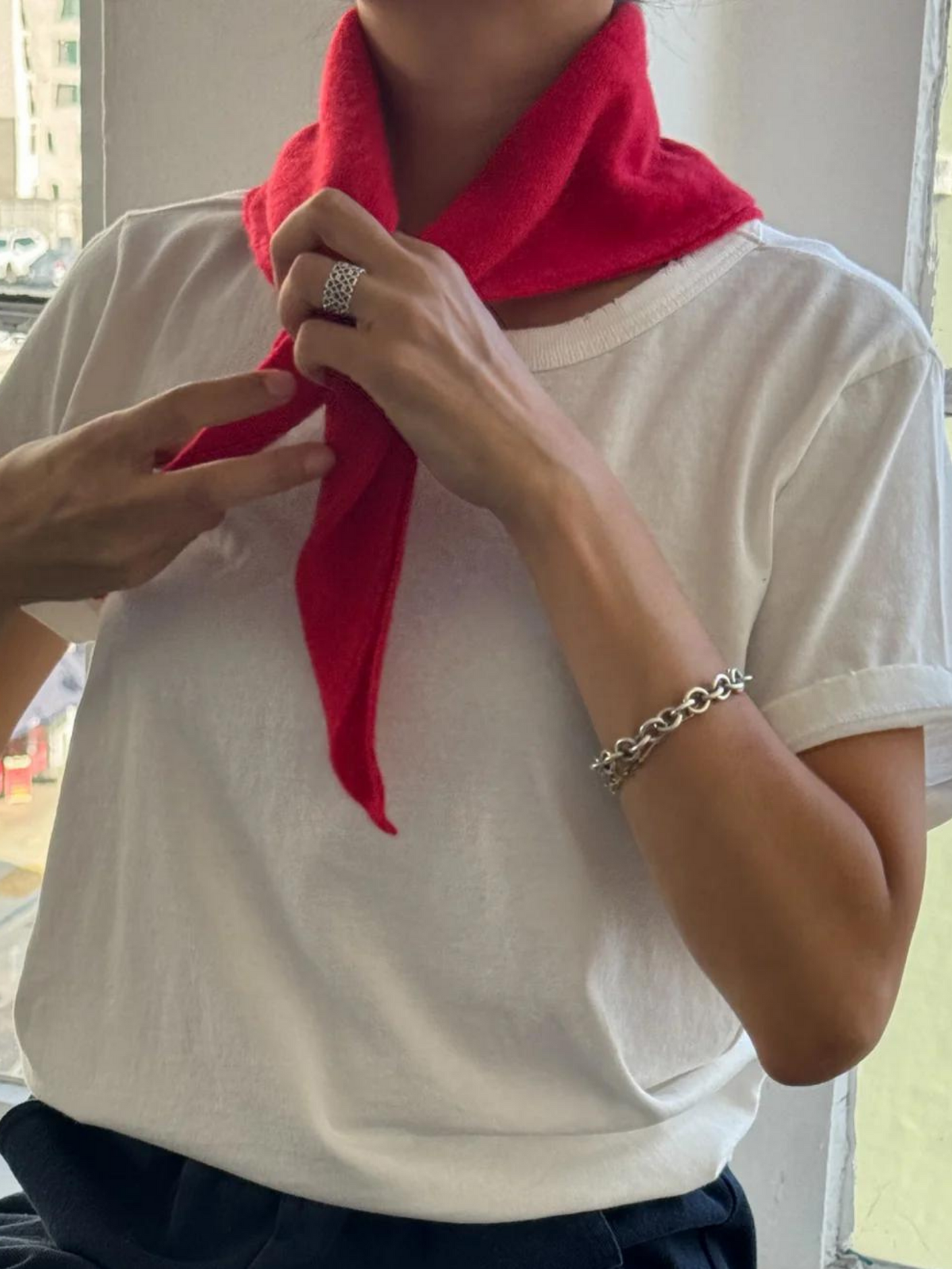 Cashmere Bandana | Red
