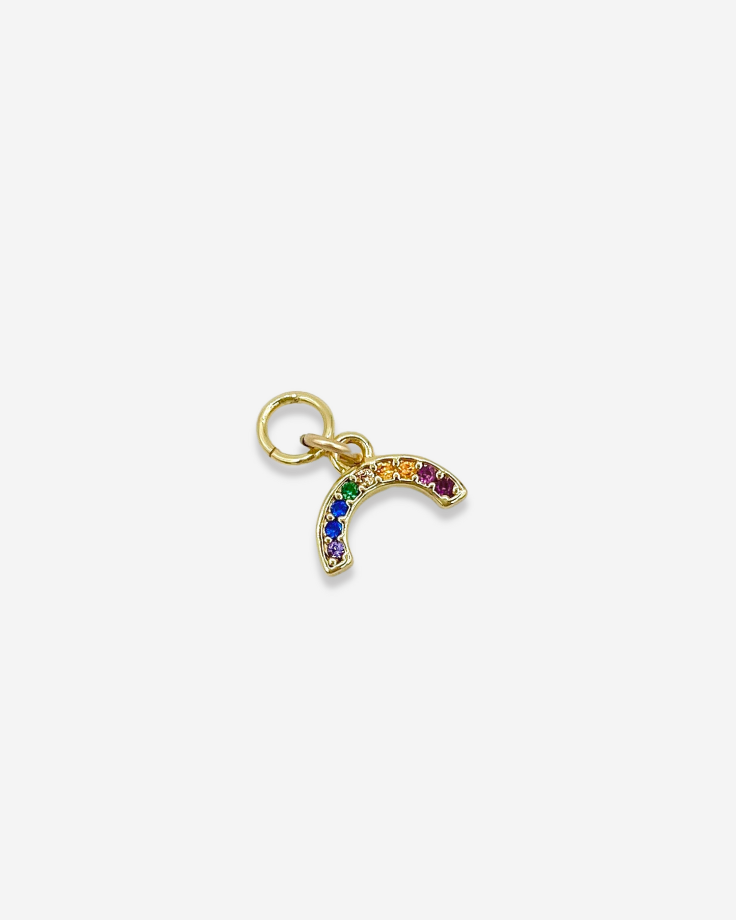 GOLDIE | Rainbow Hoop Charm