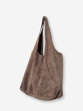 Suede Leather Boho Bag | Mushroom
