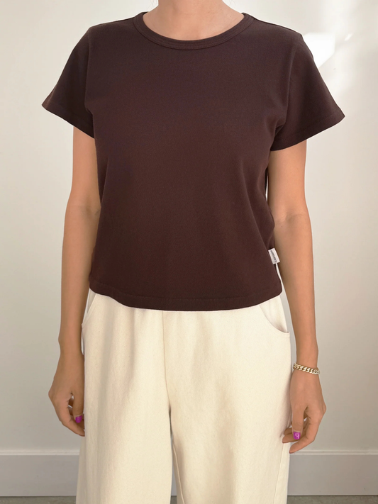 The Little Boy Tee | Dark Cacao