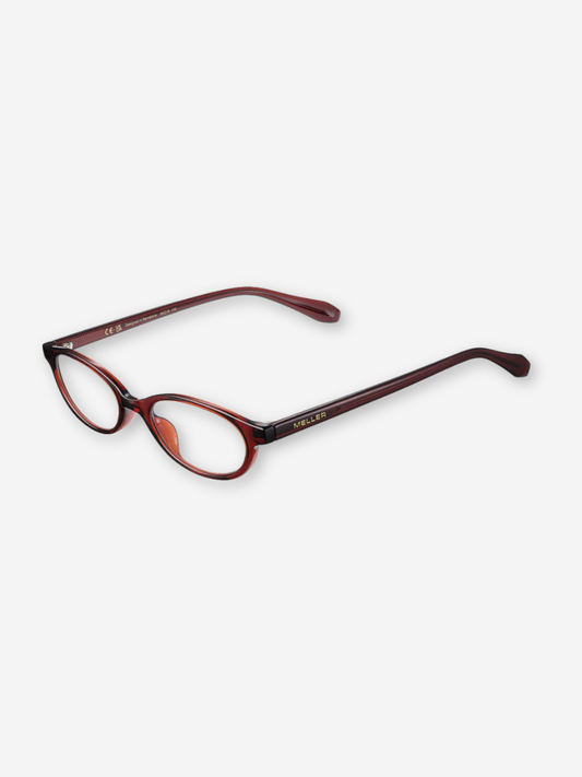 Binti Glasses | Maroon Clear