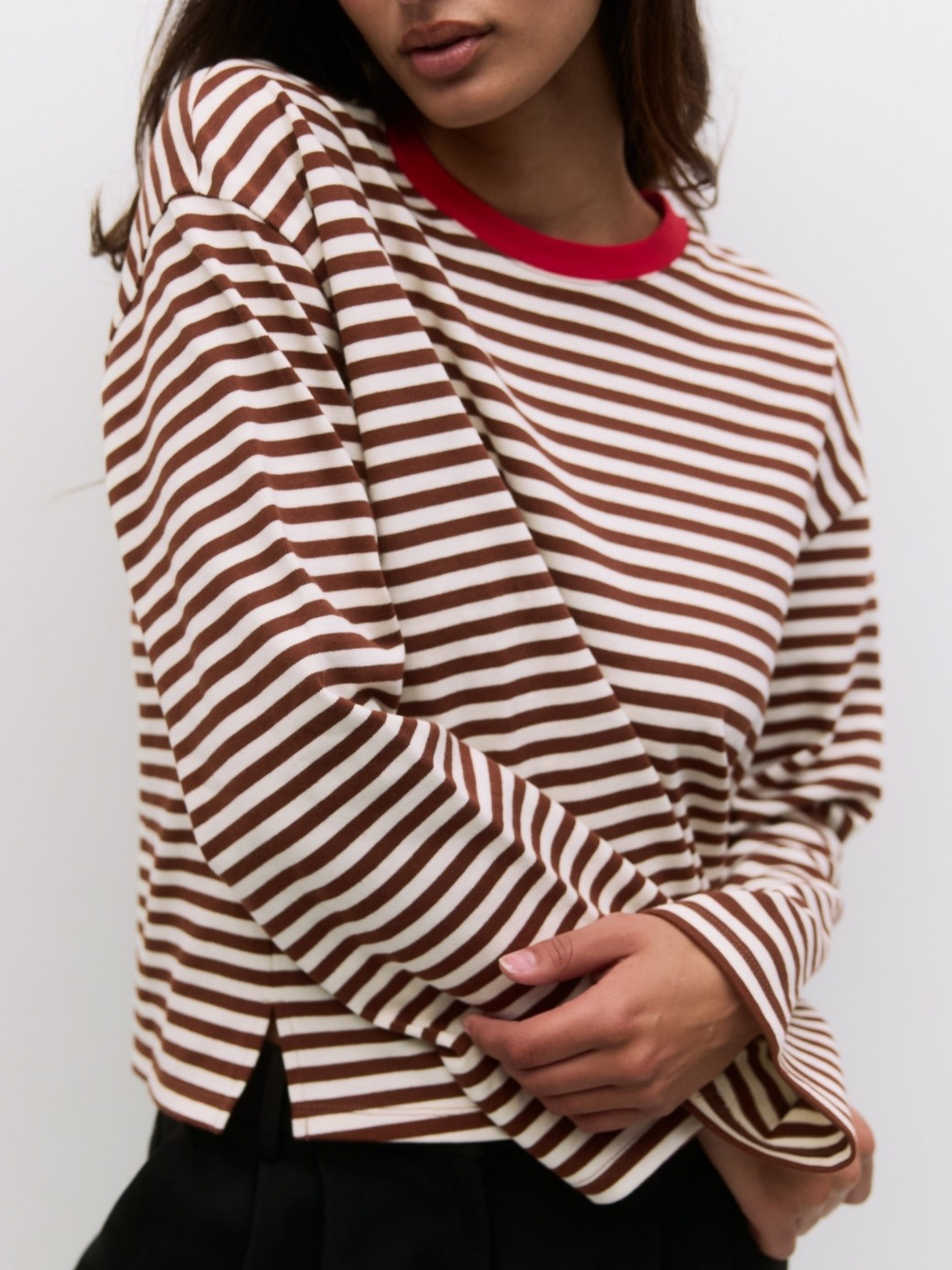 Callahan Top | Brown Ivory