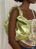Knot Croissant Bag | Celery