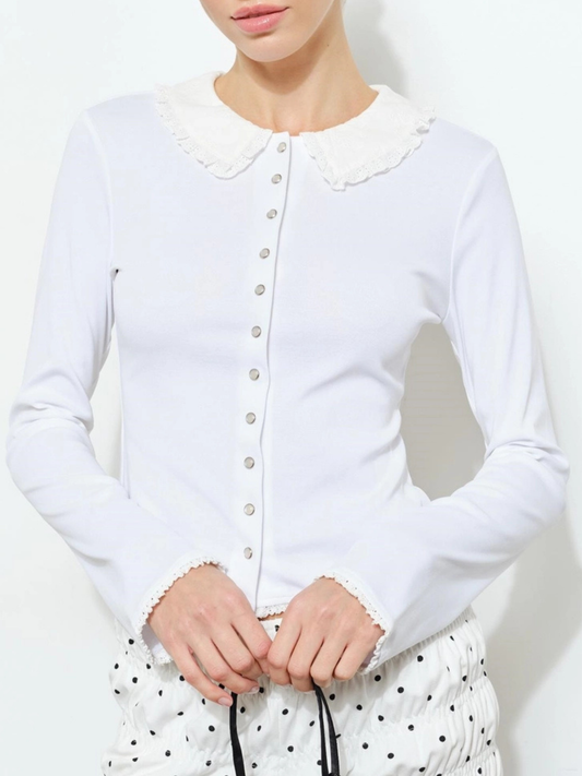 Elowen Lace Trim Top