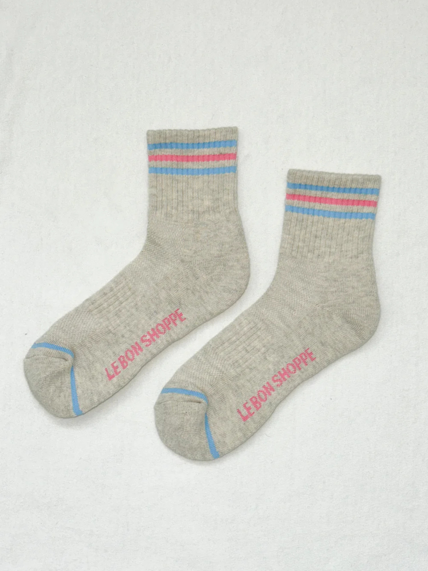 Girlfriend Socks | Bright Grey