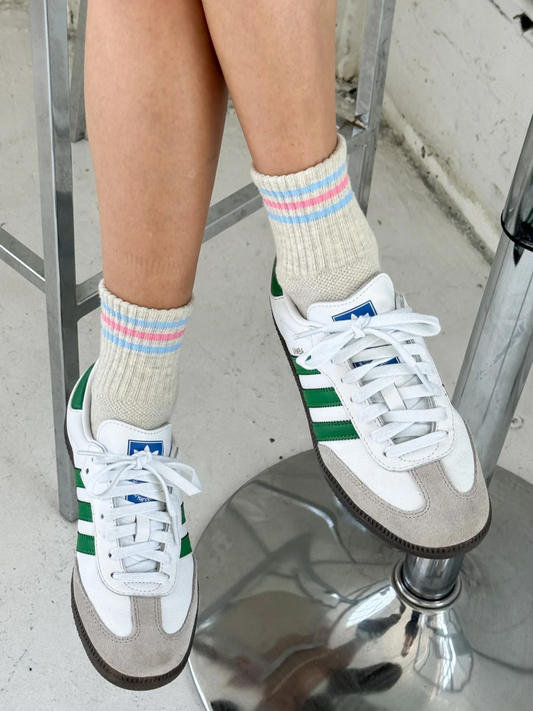 Girlfriend Socks | Bright Grey