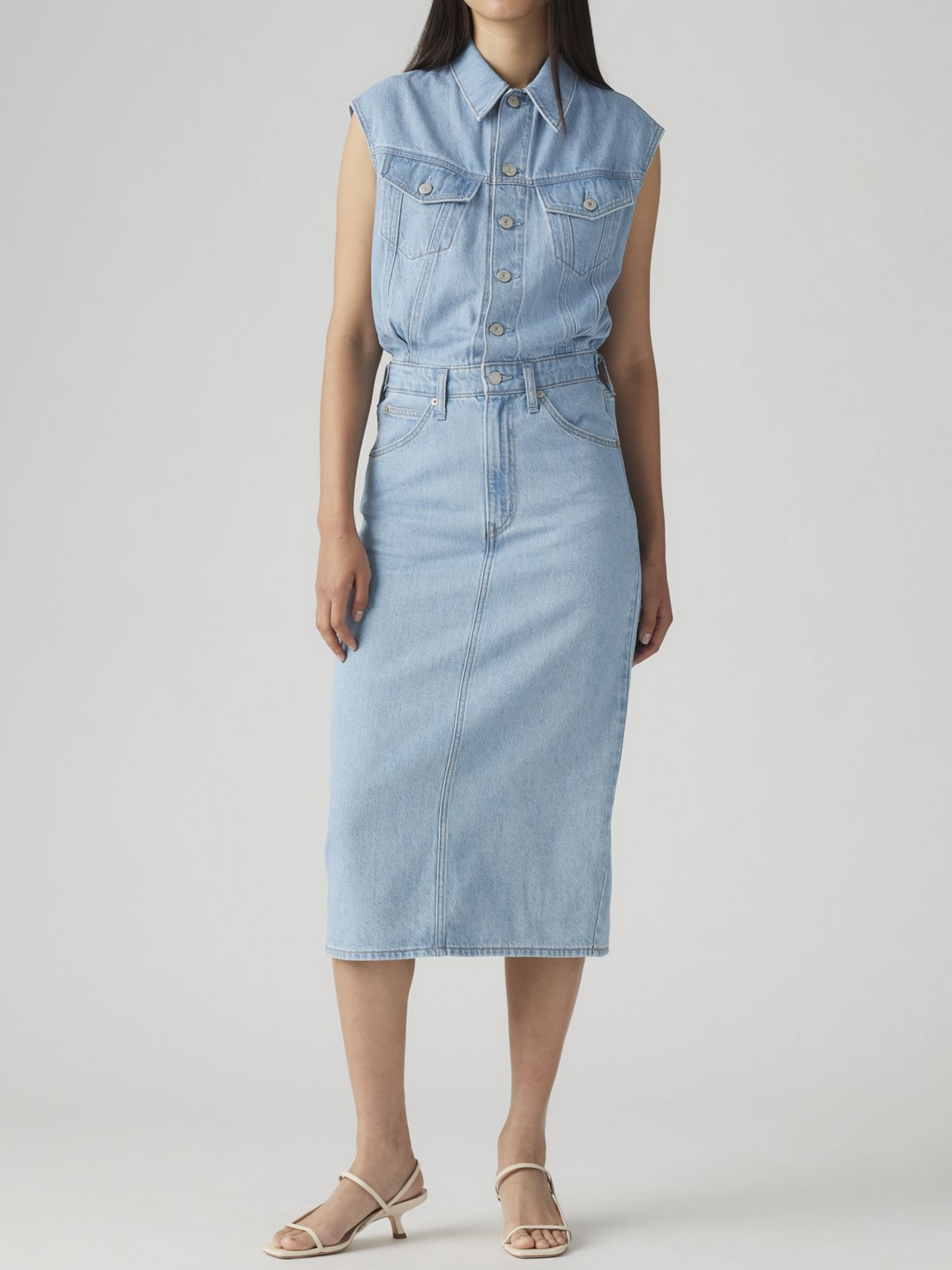 Iconic Sleeveless Dress | Wrapped in Blue