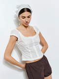 Ingrid Ruffle Top & Head Scarf