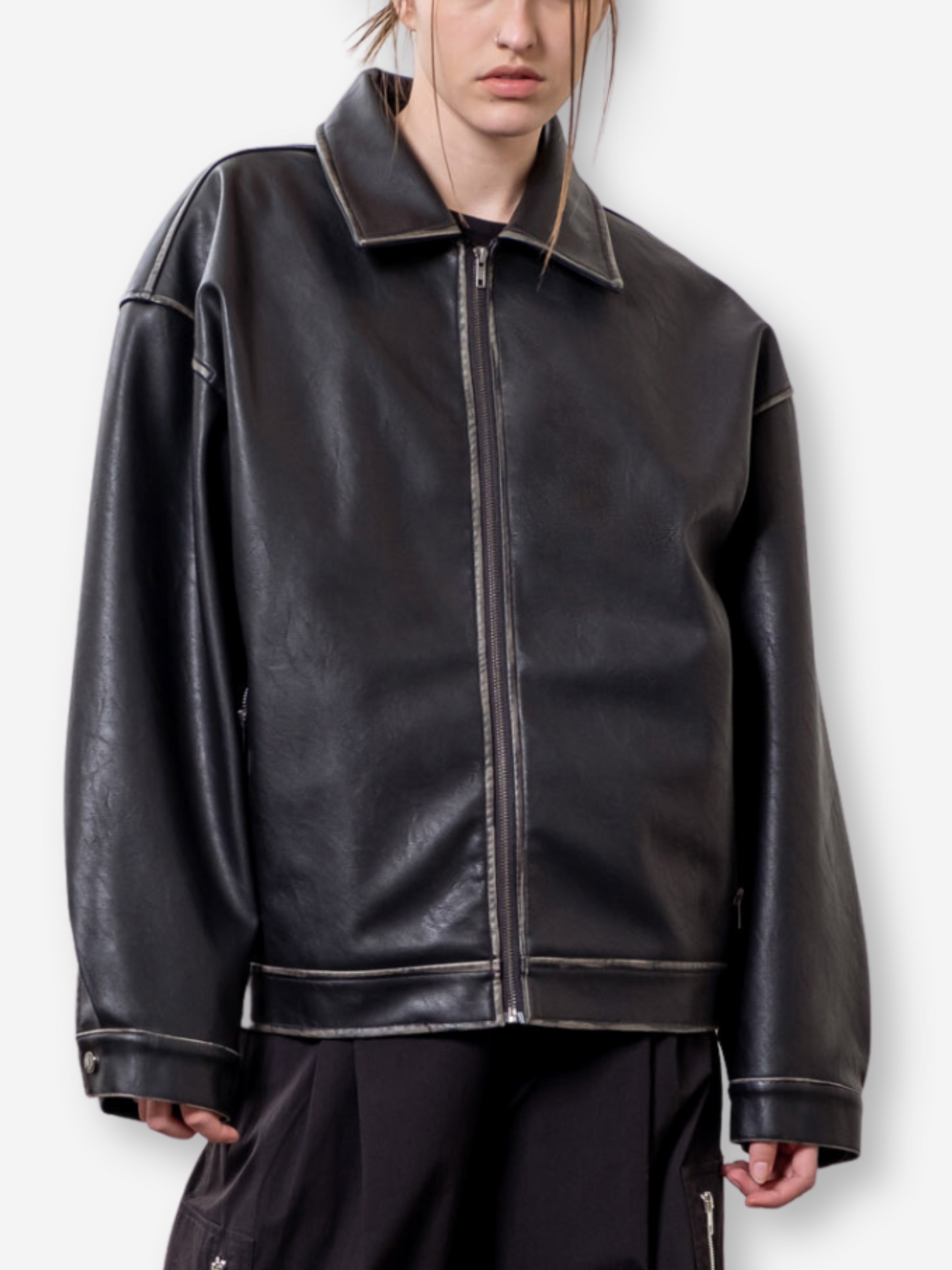 Distressed Oversized Jacket