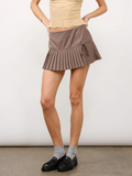 Lauren Half Pleated Mini Skirt