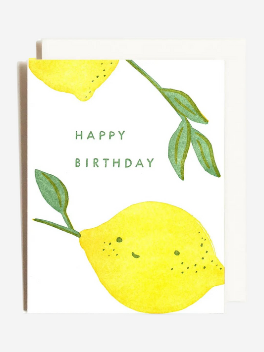 Lemony Birthday Card
