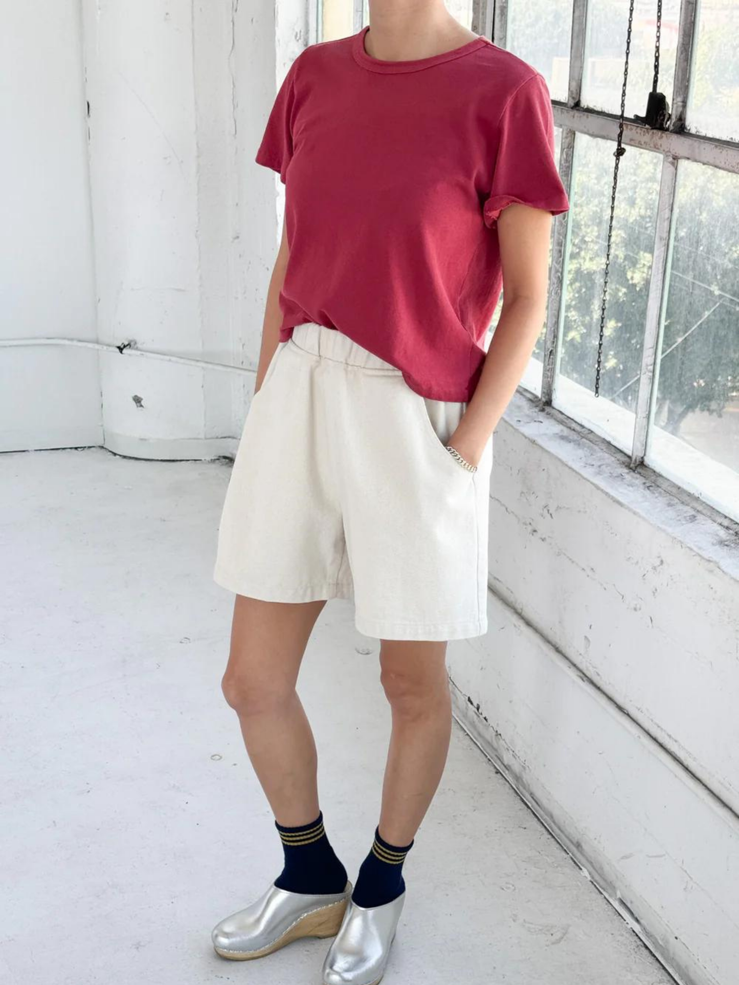 The Little Boy Tee | Crayon Red