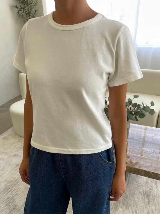 The Little Boy Tee Vintage White
