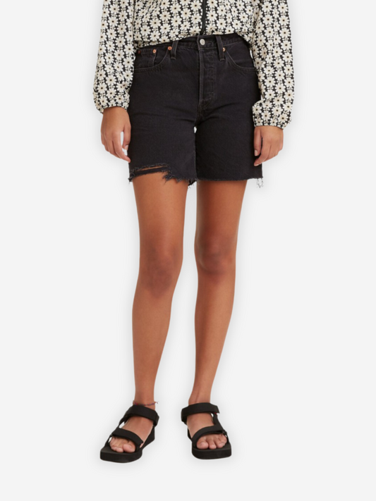 501 Mid Thigh Women's Shorts | Lunar Black