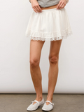 Ophelia Lace Trim Skort