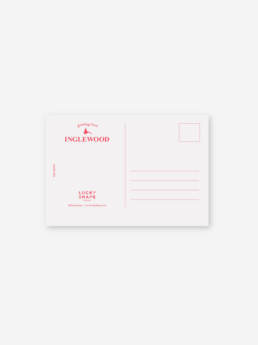 Lucky Shape Postcard | Red Barn