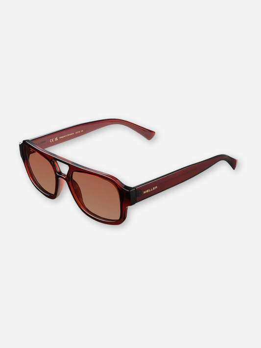 Shipo Sunglasses Maroon Brown