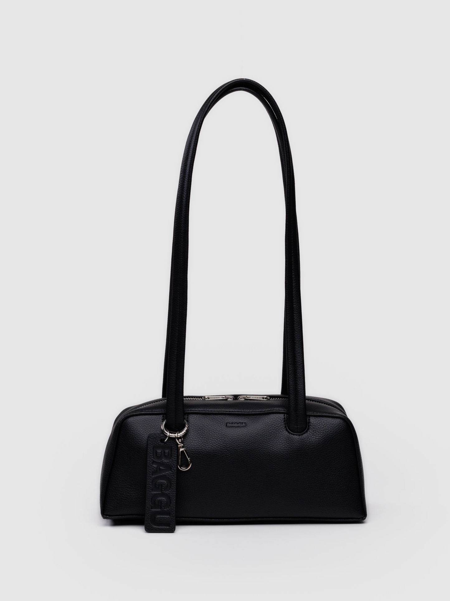 Small Leather Bowler Bag | Black