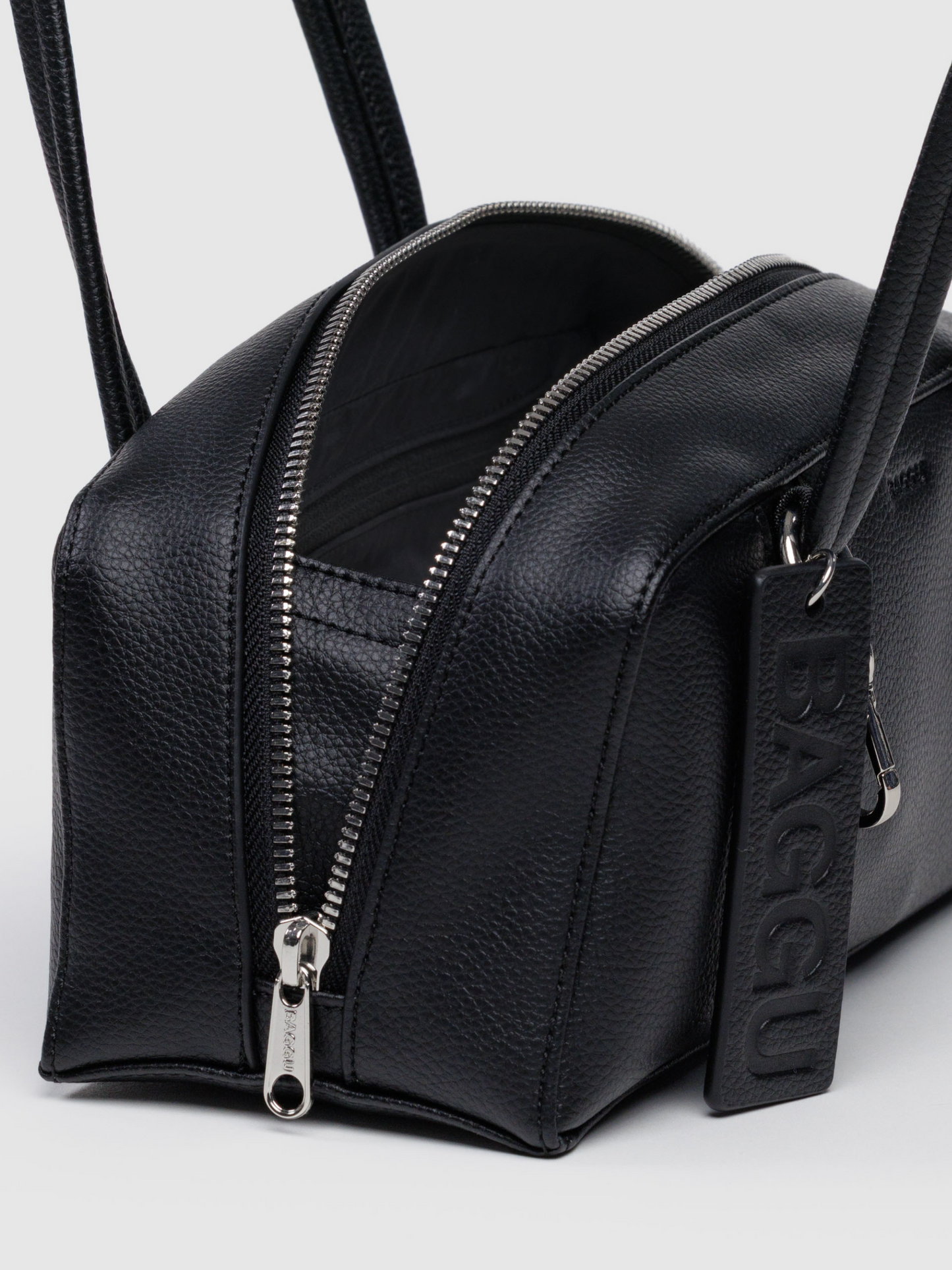 Small Leather Bowler Bag | Black