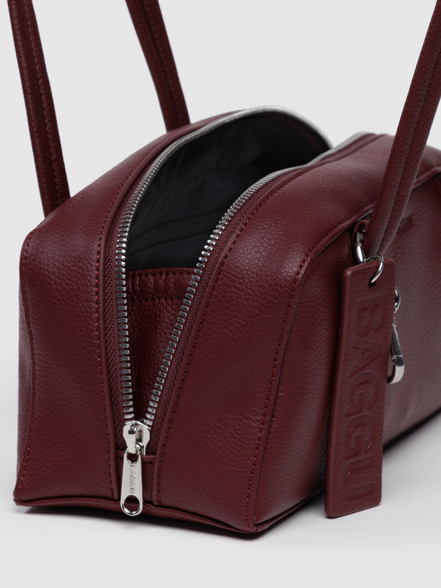 Small Leather Bowler Bag | Mahogany