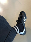 Her Socks Varsity | Black