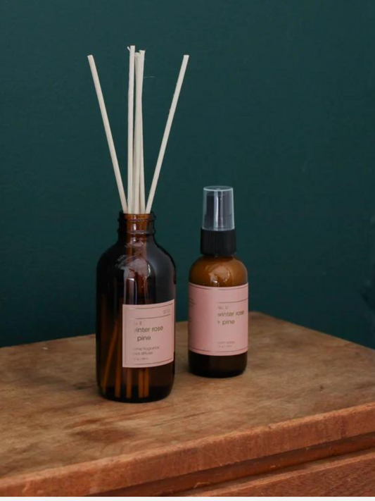 Winter Rose and Pine Reed Diffuser