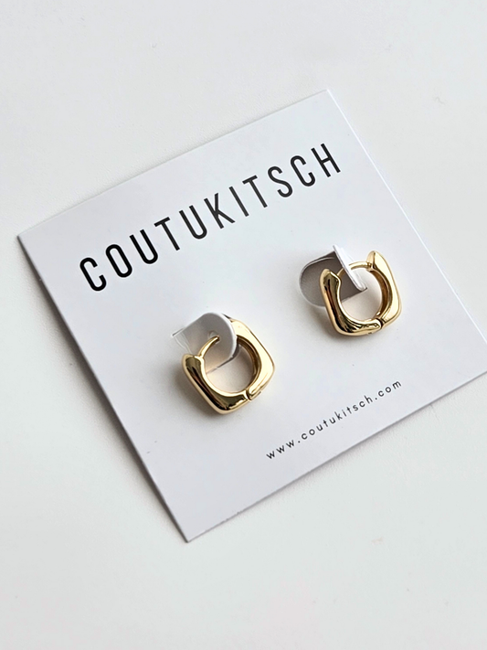 004 | mini square huggie hoops